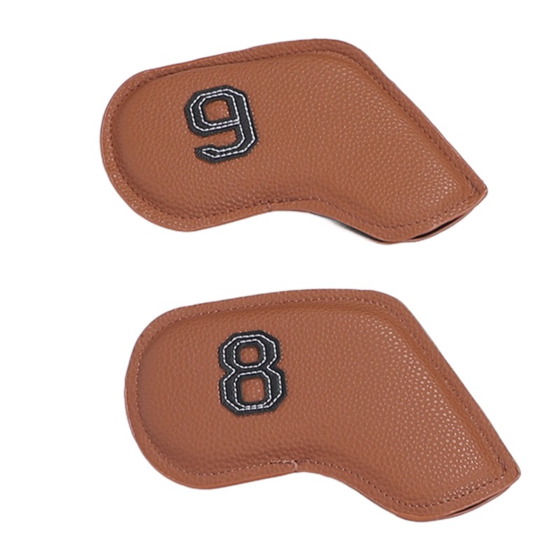 10PCS Golf Head Protective Covers Waterproof PU Material Golf Putter