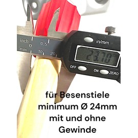 Replacement Parts Broom Attachment Accessories Assembly Repair Telescopic Handle Metal Holder Thread Adapter Cone (Multi Holder for Handles with/without Thread)