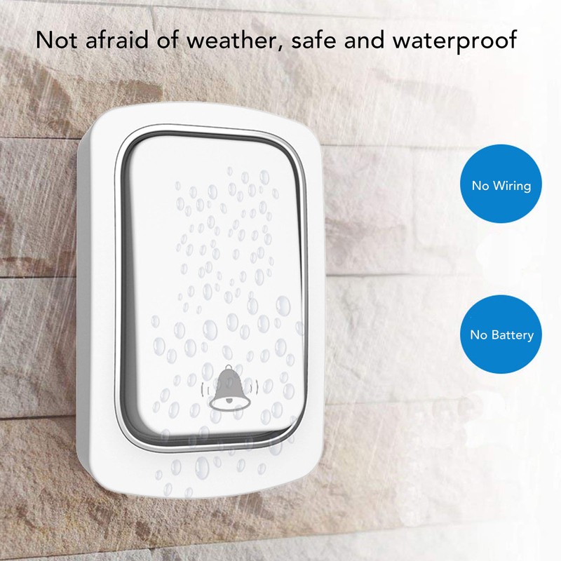 Wireless Doorbell Set Battery Free Self Powered Door Bell 2