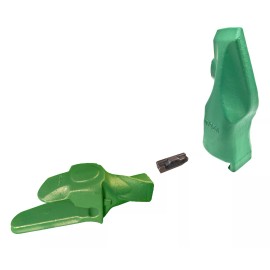 Weld-on Excavator Bucket Shank, Tooth & Pin Combo - 5849-V23 - V23AD Abrasion Penetrator Tooth