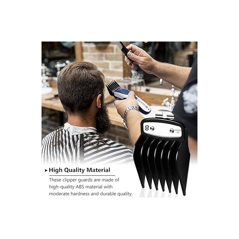 Peine Gua De Negro Para Rasuradora Profesional Wahl 10pcs