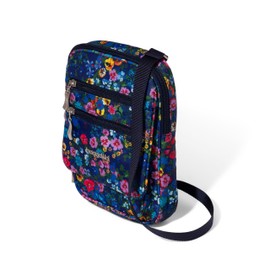 Baggallini Women's Journey Crossbody Bag 9x6 Small Lightweight Nylon Zipped Travel Handbag Phone Passport Purse W/RFID