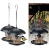 Royal Gardineer Bird Feeder Silo: Set of 4 Weatherproof Hanging