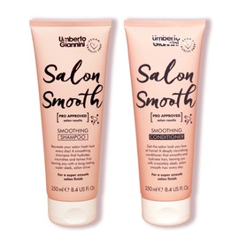 Umberto Giannini Salon Shampoo & Conditioner Duo, Hydrating and Smoothing Vegan & Cruelty Free Moisturising Haircare Bundle for Frizzy, Straight Hair, 2 Pack