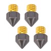 4 Pcs 3D Printer Nozzles Three Hole High Flow Fast