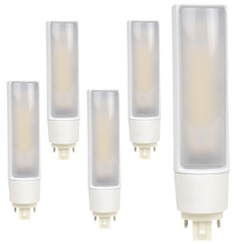 Diodesy- LED Plug & Play PL Horizontal Light Bulb Ballast Dependent 16W (42W Equivalent) G24q Base 1850 Lumens 4000K Cool White- CFL Replacement Recessed Ceiling Down Light for Wall Sconces Pack of 5