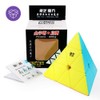 D-FantiX QYTOYS Qiming Pyramid Speed Cube Stickerless Triangle Cube 3x3