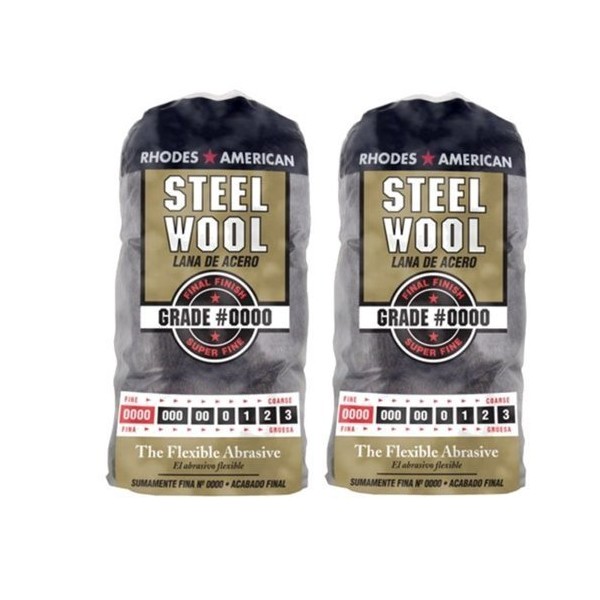 Homax Products Grade #0000 Fine Finish Steel Wool Pad 12 Per Package TV713206 (2 Pack)