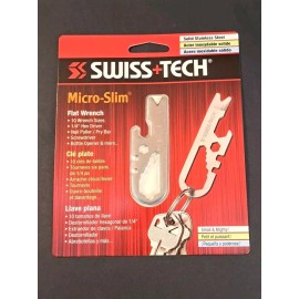 Swiss+Tech Micro-Slim Keychain Bottle Opener Pry Bar Screwdriver Multi-Tool