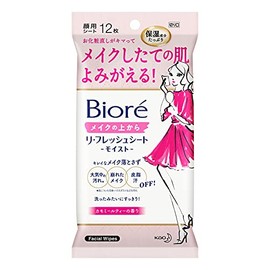 Biore Makeup Refreshing Sheets, Moisture, 12 Sheets