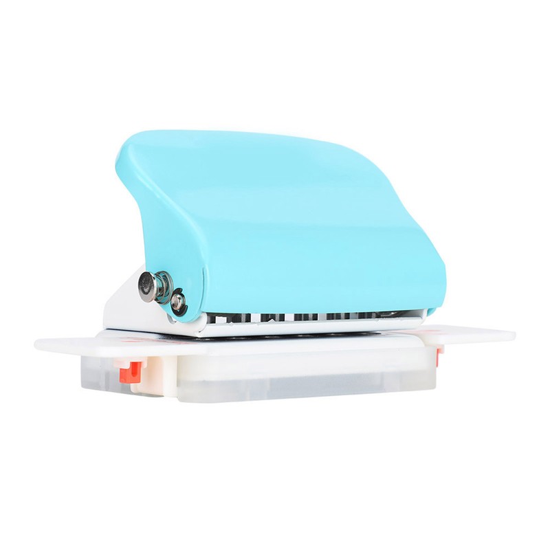 Adjustable Hole Punch Green Manual Office Home Universal A4 Paper