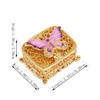 QIFU Hand Painted Butterfly Style Decorative Enamel Trinket Box(QF835)