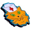 PinMart Cat with Nurse's Cap Nursing Medical Enamel Lapel Pin
