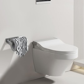 YACVCL Toilet Paper Holder Brushed Nickel, Bathroom Toilet Roll Holder, Stainless Steel Square Tissue Holder Rack Wall Mounted for Kitchen Washroom