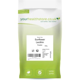 yourhealthstore Premium Sunflower Lecithin Powder 100g | Non-GMO | Gluten-Free | Eco-Friendly Recyclable Pouch