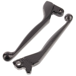Simson Brake Lever + Clutch Lever, Solid Aluminium, Carbon Look - for Disc Brake on Simson - Base - S53, S83, SR50, SR80