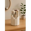 Higienox Olivia Makeup Organizer White Cosmetic Organizer Brush Holder and