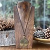 Löwenzahn Frau Anhänger in Zamak Bronze - Lange Halskette mit