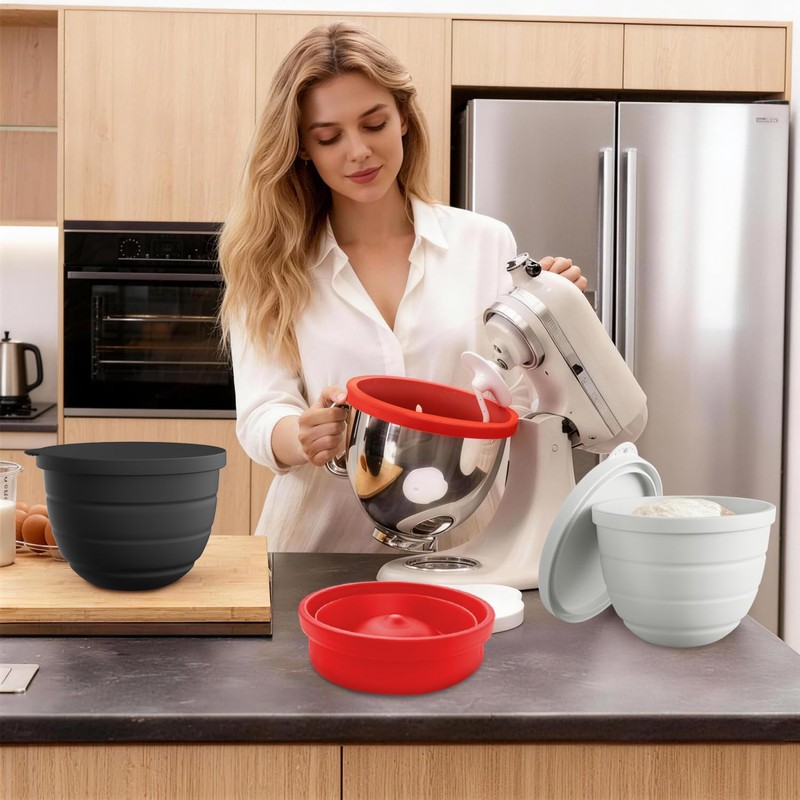 Silicone Bowl Liners for 5Qt Tilt-Head Kitchen Mixers | Durable