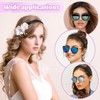 2Pcs Headbands for Women Girls Satin Black Headband Plain Wide