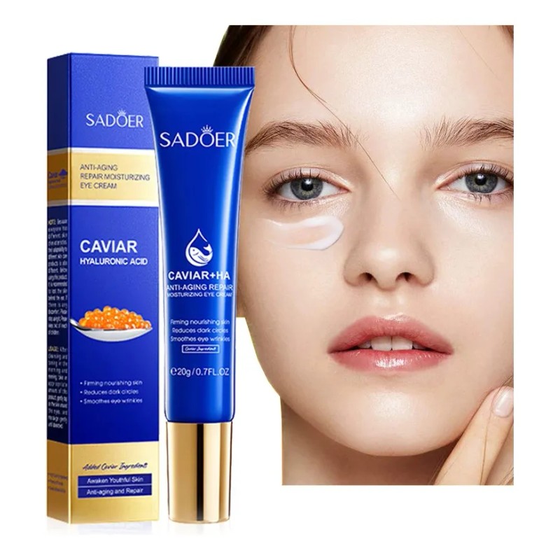 Crema Reparadora Anti-ojeras Caviar Y Acido Hialuronico 20g Todo Tipo