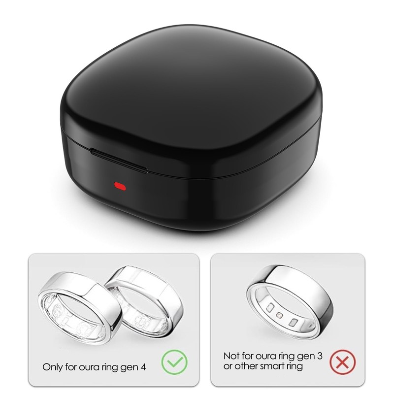 WONJOY 600mAh Wireless Charging Case Compatible with Oura Ring Gen4