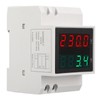 Voltmeter Ammeter 4 Digit Display DIN Rail Mount Single Phase