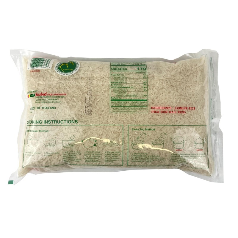 Asian Best 5 Pound Bag Premium Thai Jasmine Rice Certified