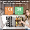 Rotating Spice Rack Organizer for Large Cabinets Kitchen Countertop with