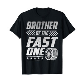 Brother Of The Fast One First Birthday Racing Car Family T-Shirt