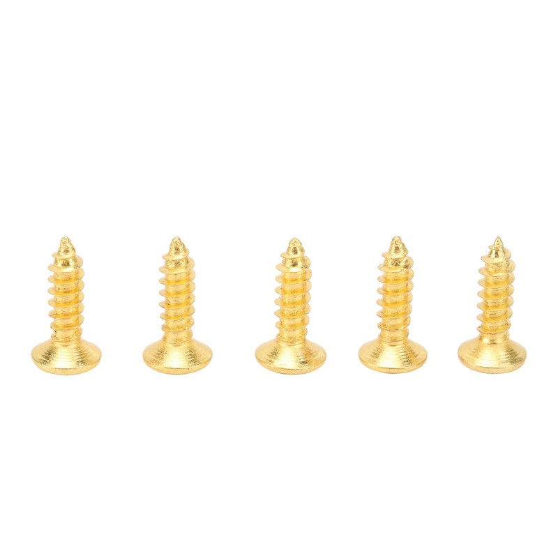 100PCS Guitar Pickguard Screws Metal Guard Plate Mounting Screw Electric
