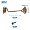 sourcing map 4" Hook and Eye Latch, Barn Door Lock