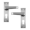 Union Locks Ambassador Euro Plate Furniture Anodised - Silver (Boxed)