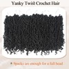 Haftaluv Yanky Twist Crochet Hair 10 Inch 9 Packs Pre