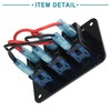 ACROPIX Car Boat 3 Gang Toggle Rocker Switch Control Panel
