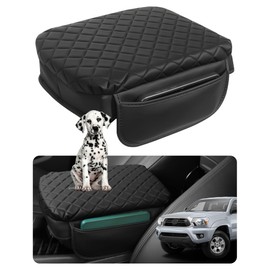SDPVorn Console Cover for Toyota Tacoma 2005-2015 Armrest Cover Leather Center Console Cover Organizer Console Pad Arm Rest Cushion Padding for Tacoma Accessories 05-15