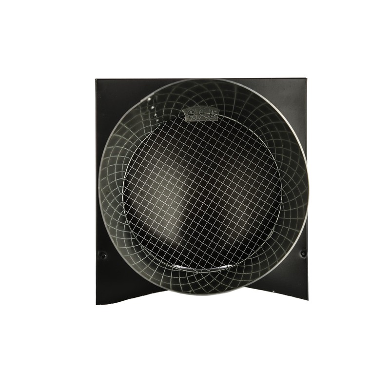 FAMCO Galvanized Steel Hooded Wall Vent with Screen and Damper,