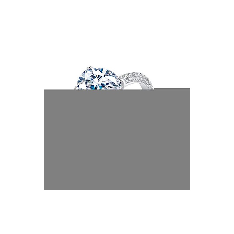 AINUOSHI Engagement Rings,Wedding Rings for Womens,Oval Cut 2 Carat