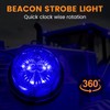 Biqing 2PCS Beacon Strobe Light,12V 24V Hazard Beacon Light Flashing