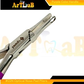 Nose Pad Arm Adjusting Pliers Eyeglass Arms Frame Eyeglasses Nose Pad Remover, Multi-purpose Optical Optician Tool for Glasses Repair Assembling & Adjusting (#22N Purple)