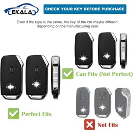 EKALA Kia Fob Cover with Keychain - 5 Buttons Soft TPU Shell Compatible with Cerato Ceed Forte NIRO Seltos Sorento Sportage Soul - Key Protector (CL-Ki-E)