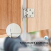 10 Pack (5 Pairs) 1/2 Inch Overlay Kitchen Cabinet Hinges,
