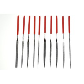 SE 10-Piece Diamond Needle File Set with 150 Grit - 744DF-R