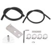 Universal Aluminum Fuel Pressure Regulator Gauge & Hose Kit 0-140