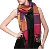 Women Tartan Scarf - Winter Long Scarves Plaid Warm Wraps