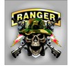 Army Ranger skull sticker/decal