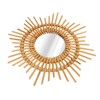 Wall Decor Rattan Mirror Star Shape Unique Simple Handwoven Mirror