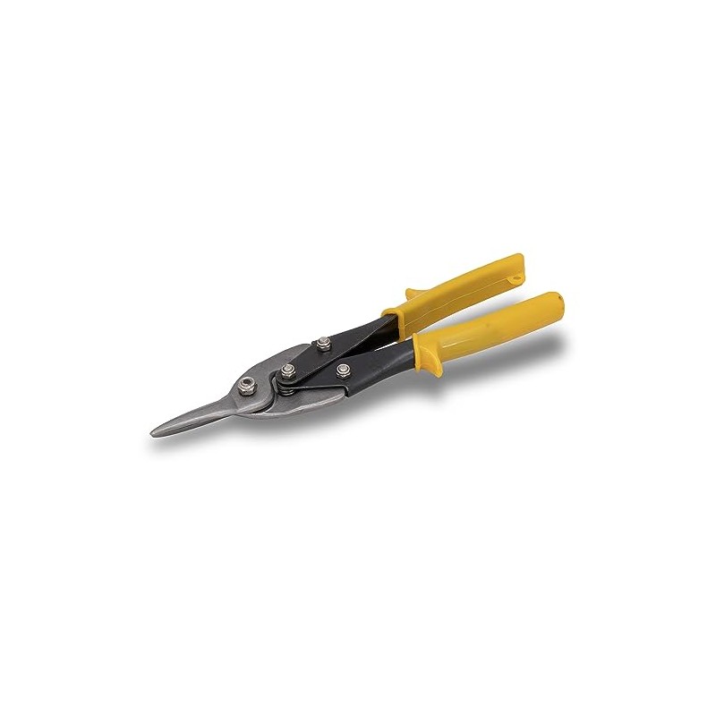 MARSHALLTOWN QLT Aviation Snips, Straight Cut, with Color-Coded Vinyl Grips,
