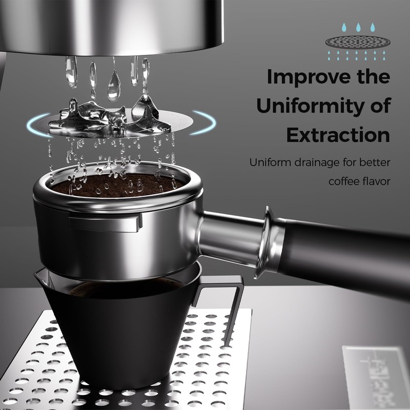 MHW-3BOMBER 51mm Espresso Pack Screen, 2-Piece Espresso Filter, Reusable, 0.2mm