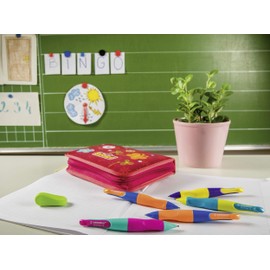 Handwriting Pencil - STABILO EASYergo 1.4 - Left Handed - Ultramarine/Neon Orange